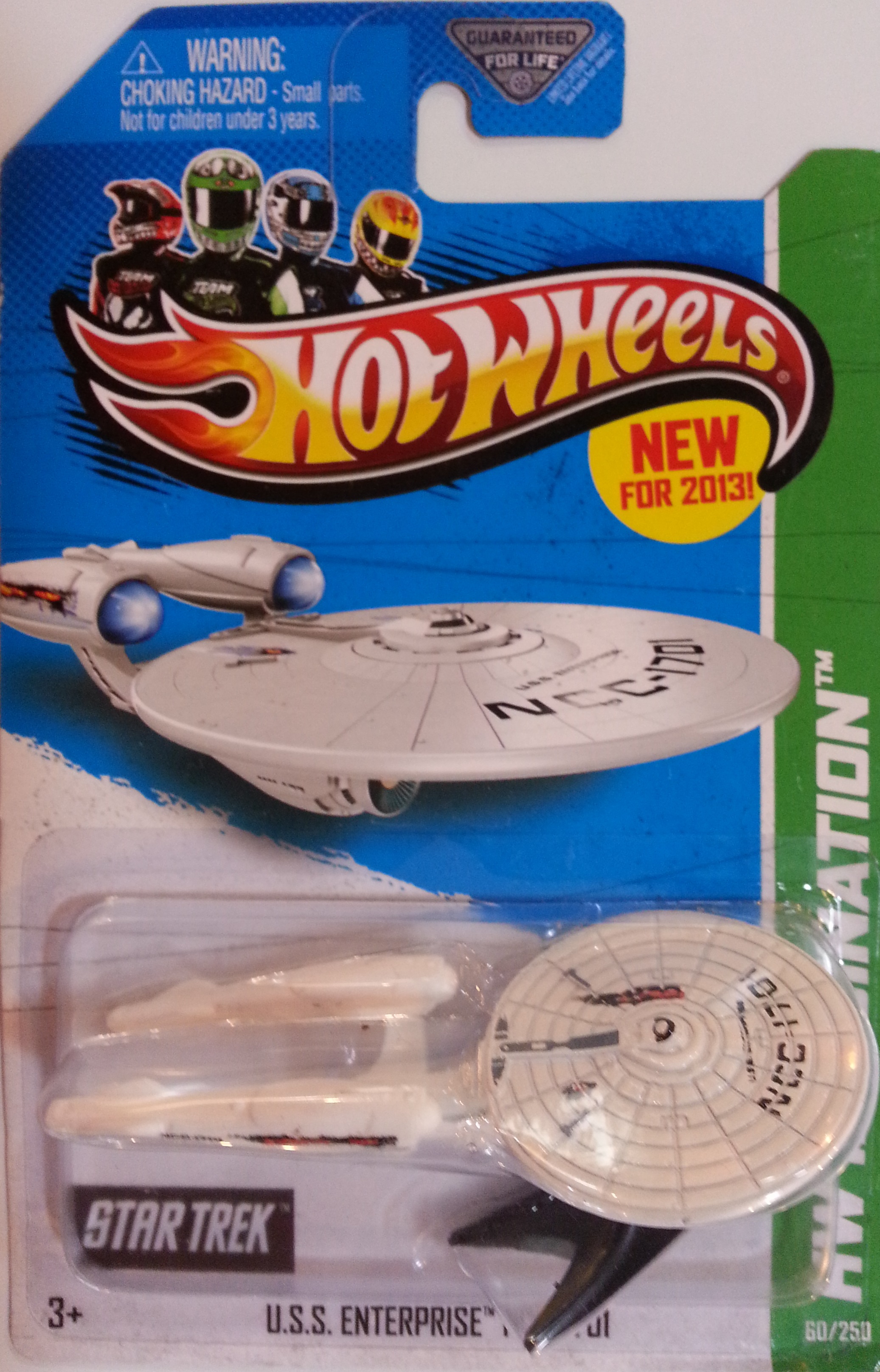 ENTERPRISE NCC-1701 BATTLE DAMAGED 60//250 HW Imagination 2013 Hot Wheels U.S.S
